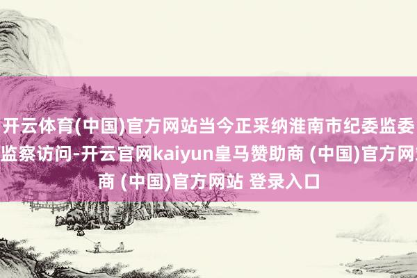 开云体育(中国)官方网站当今正采纳淮南市纪委监委次第审查和监察访问-开云官网kaiyun皇马赞助商 (中国)官方网站 登录入口